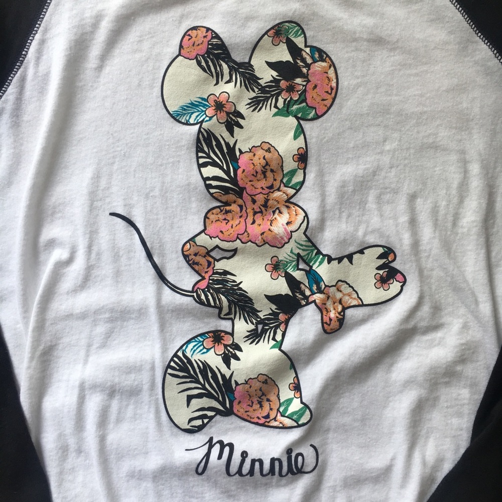 NEFF Disney Minnie Mouse Raglan Shirt Size XL
